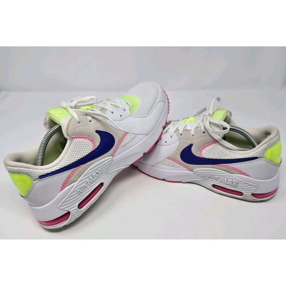 Nike Air Max Excee White Purple Neon Pink DD2955-100 Womens 12 Low Top Sneaker